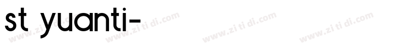 st yuanti字体转换